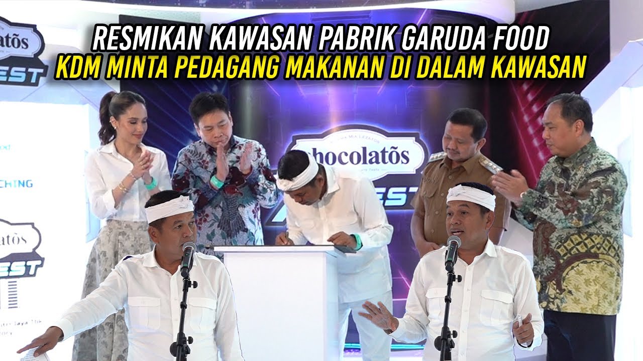 RESMIKAN KAWASAN PABRIK GARUDA FOOD | KDM MINTA PEDAGANG MAKANAN DI DALAM KAWASAN