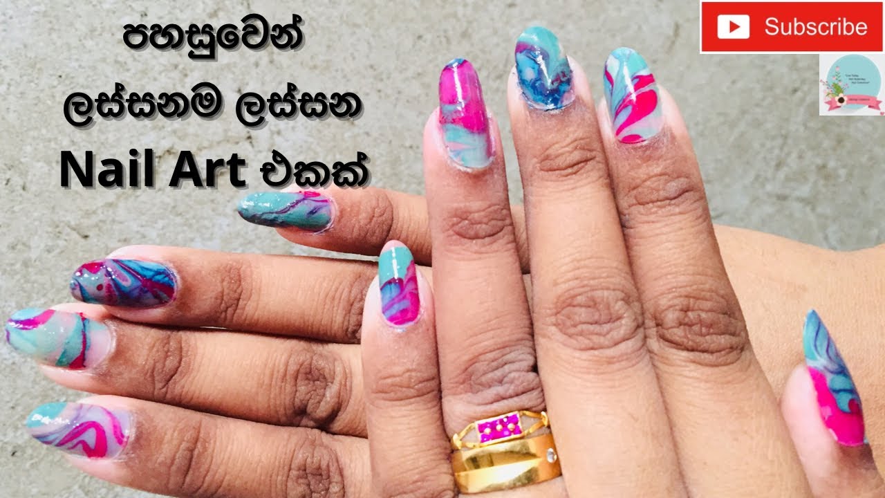 Water Marble Nail Art Designs Tutorial | DIY Nail Art Tutorial | Basic Water Marbling | #Nail_Art