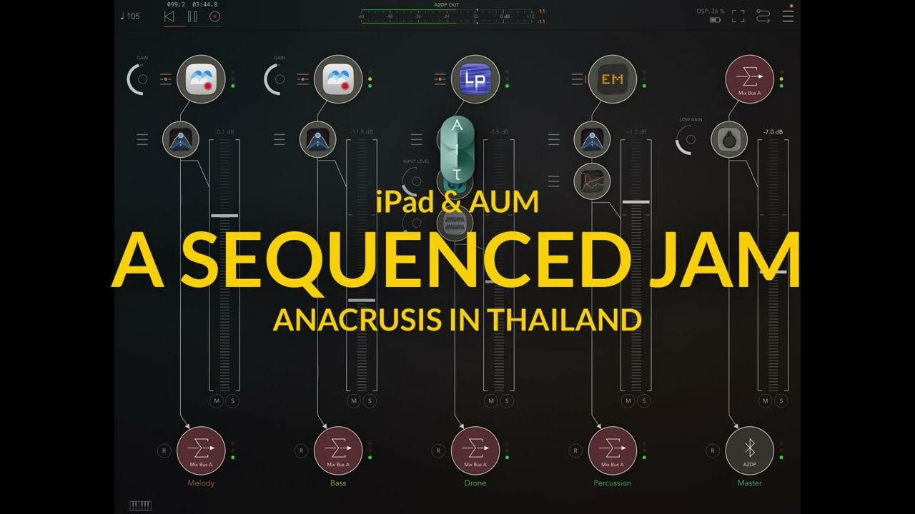 Creating a Sequenced Musical Jam with iPad and AUM