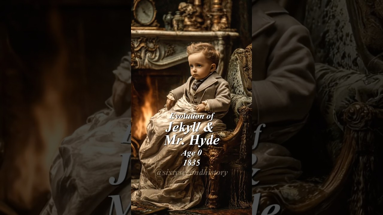 Evolution of Dr Jekyll & Mr Hyde #historytok #evolution #unitedkingdom #uktiktok #jekyllandhyde