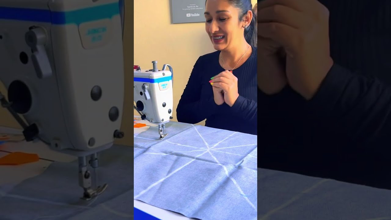 Modelo de tapete fácil e diferente pra aproveitar tiras finas de retalho✅TAPETE DE RETALHO COM TIRAS