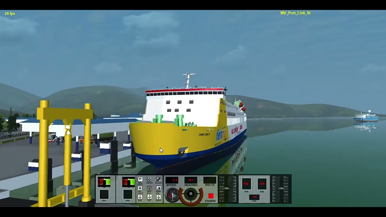 KMP  PORTLINK III Departure from wharf no 3 Merak Port