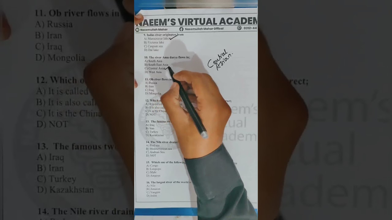 Geography test -3