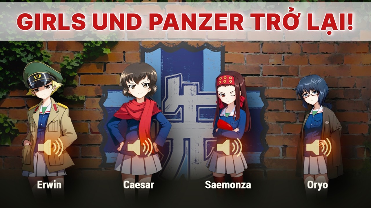 Girls und Panzer trở lại với đội kíp lái anime mới