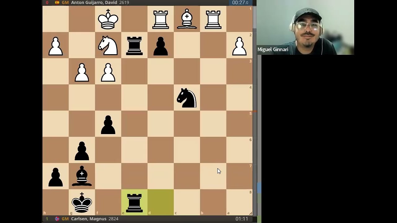 Magnus Carlsen gana al Niño Antón con Maestría en la Iniciativa