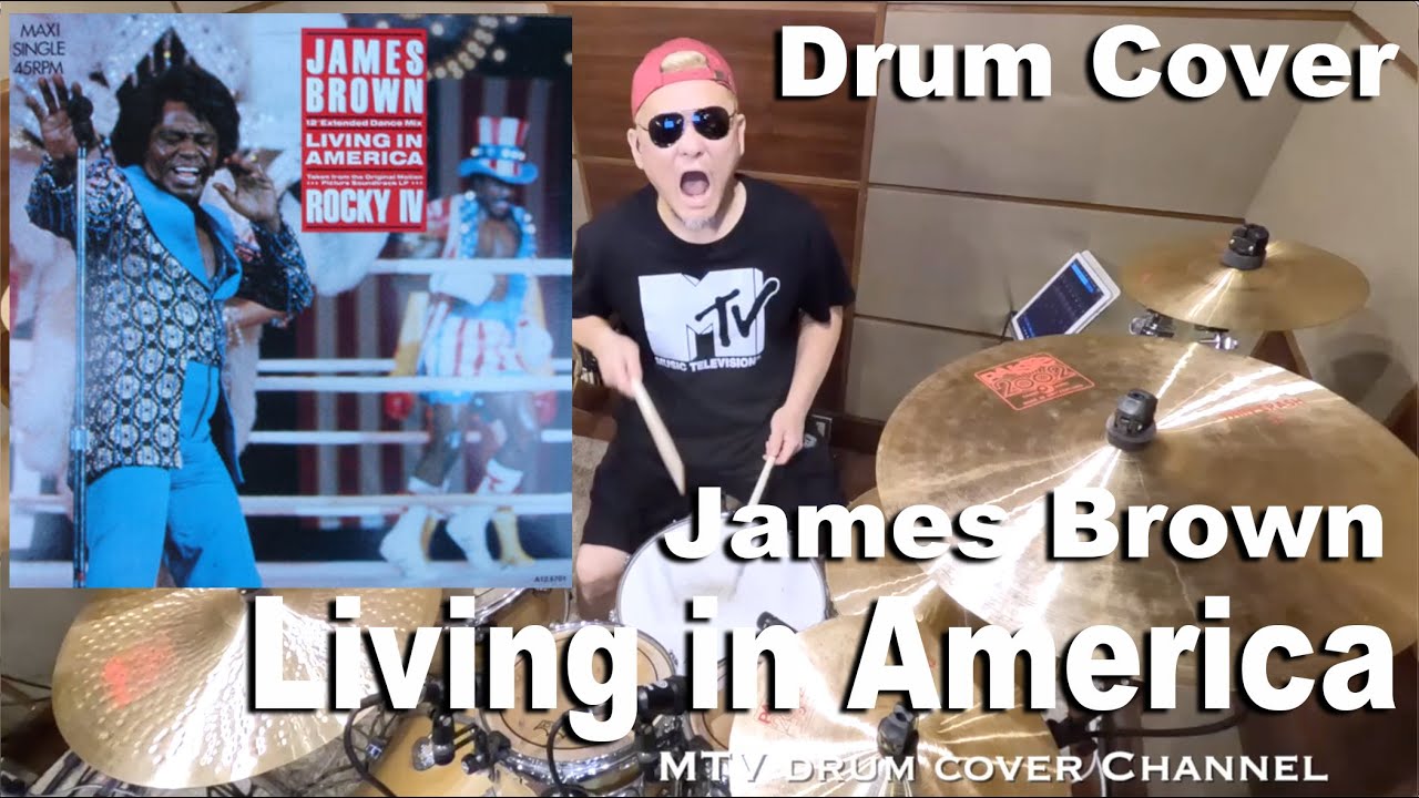 Living in America -  James Brown【叩いてみた】drum cover/ドラムカバー