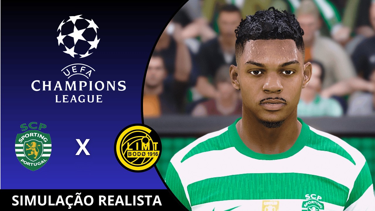 Sporting CP vs Bodo Glimt | Champions League - Oitavas de Final | Simulação Realista PES21