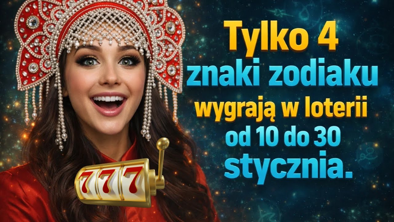 Tylko 4 znaki zodiaku wygrają w loterii od 10 do 30 stycznia.