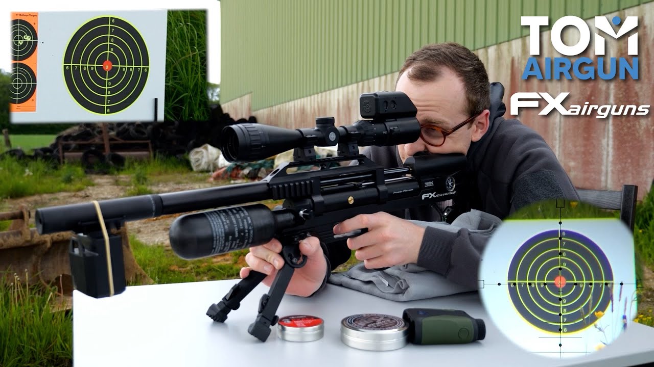 Tirs à 100 mètres avec une FX Airguns Maverick Compact 5.5mm !