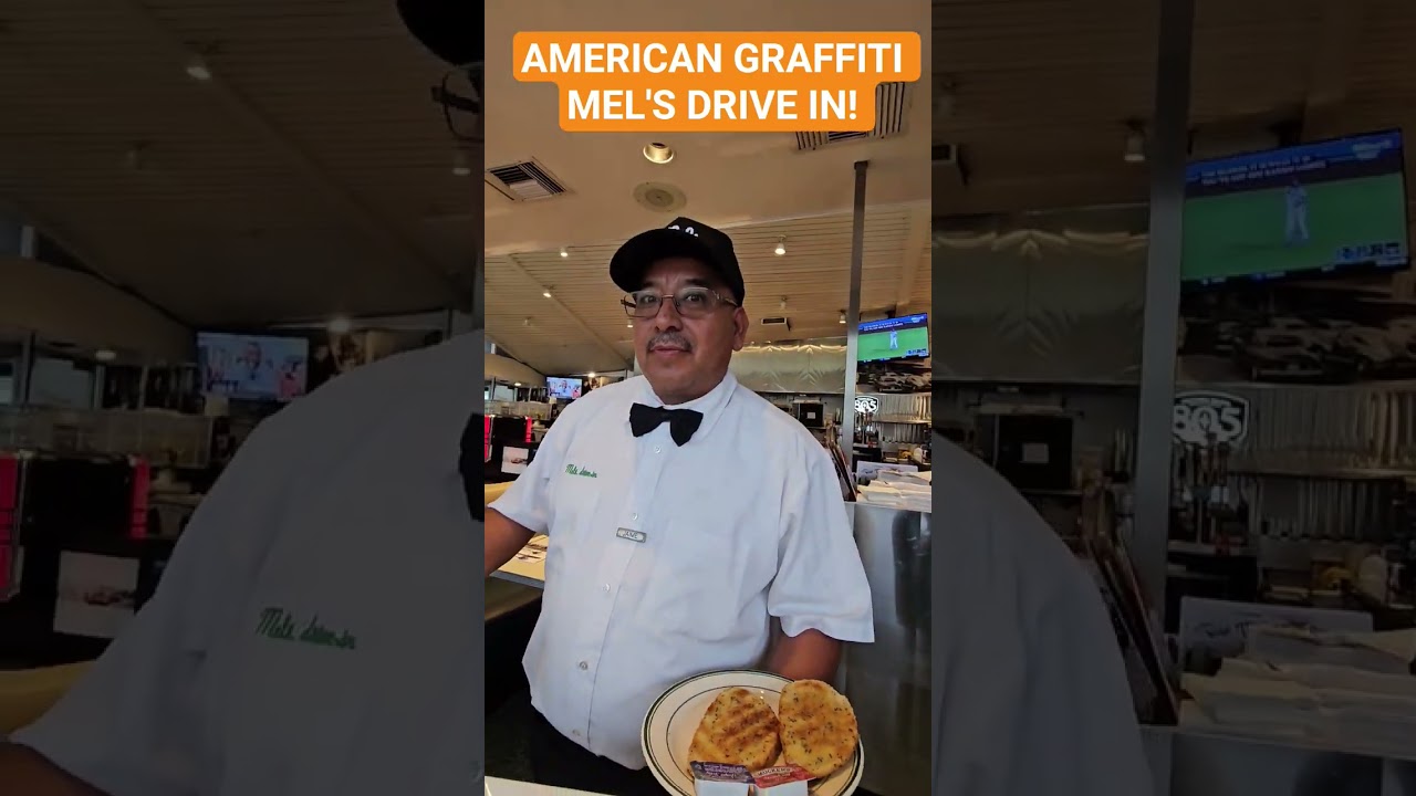 🚘🇺🇸👍American Graffiti Mel's Diner! Sunset Boulevard Hollywood #melsdrivein #americangraffiti