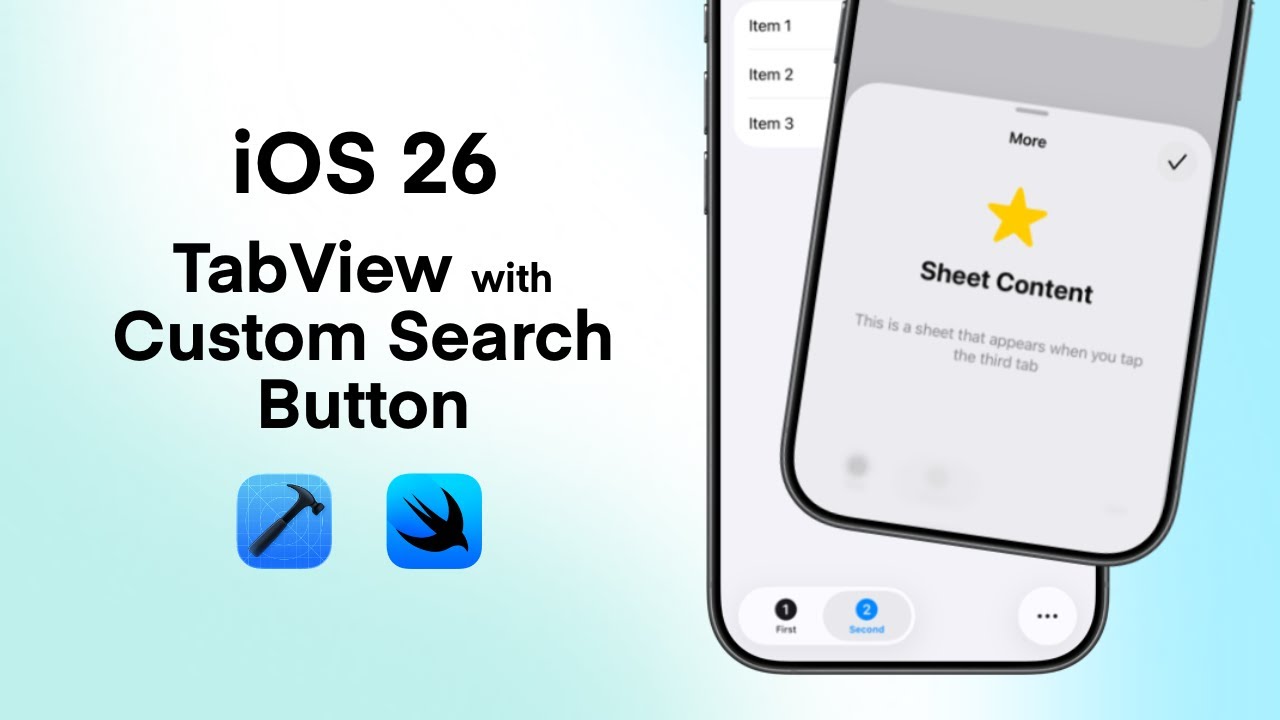 iOS 26 TabView with Custom Search Button to Open Sheet Instead of SearchView | Liquid Glass TabView