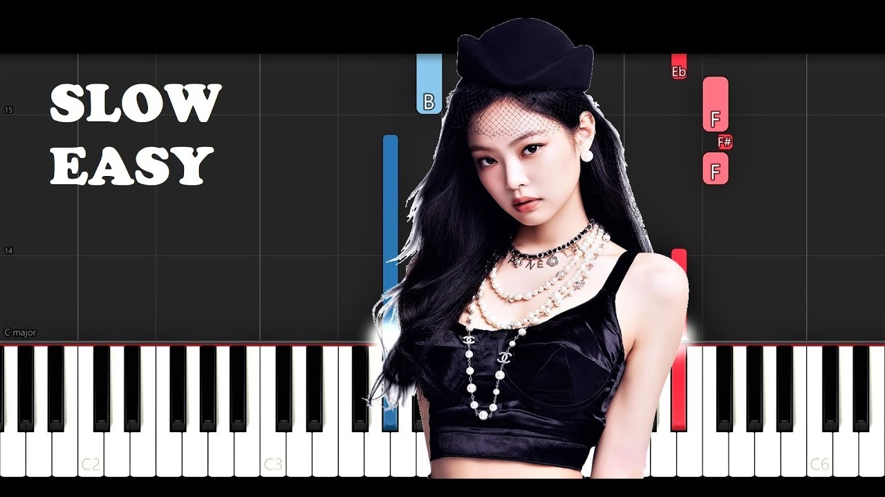 Blackpink (Jennie) - Solo (SLOW EASY PIANO TUTORIAL)