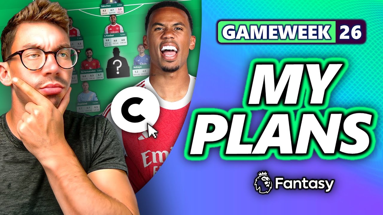 GABRIEL TRIPLE CAPTAIN! FPL GAMEWEEK 26 TRANSFER PLANS! Fantasy Premier League Tips 25/26