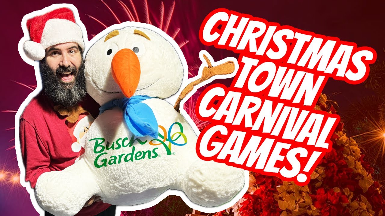 Ho Ho Holiday Carnival Games at Busch Gardens Christmas Town!