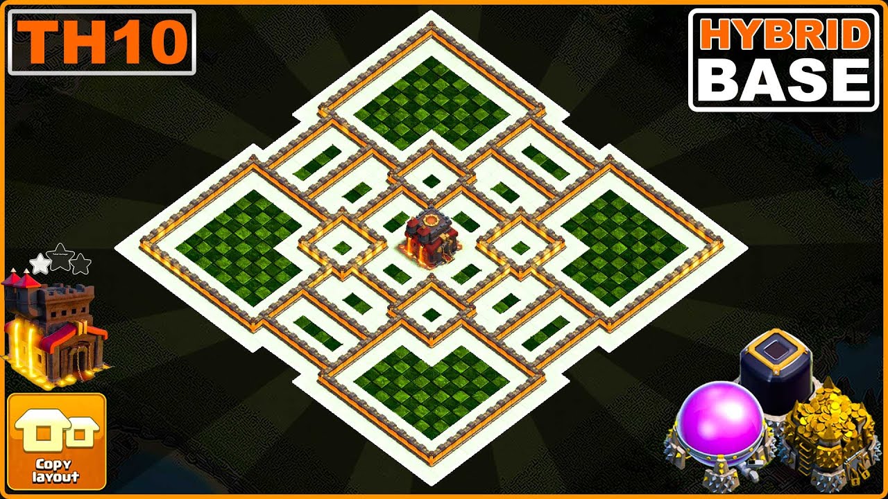 THE NEW BEST! TH10 Base 2023 Copy Link! COC Town Hall 10 Hybrid/Trophy/Farming Base - Clash of Clans
