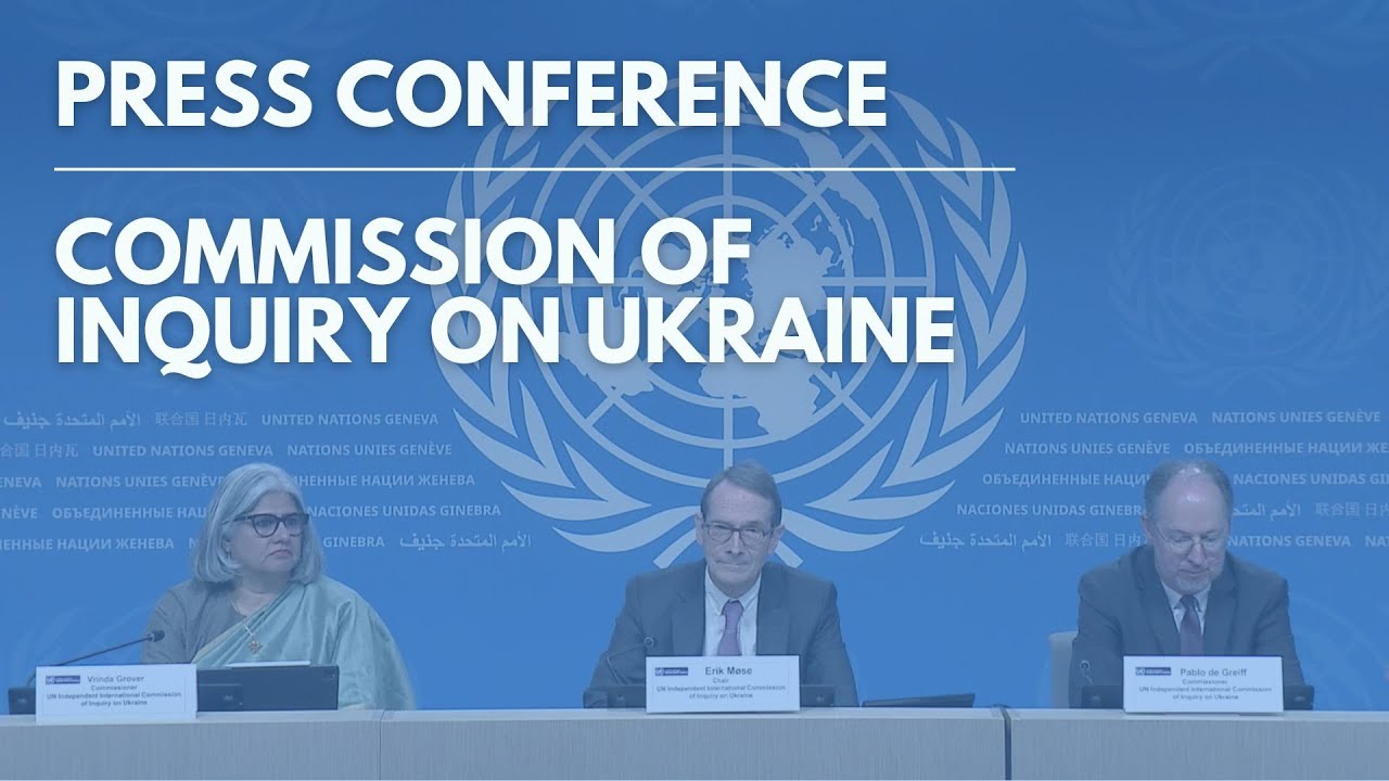HRC54 | Press Conference by the UN Commission of Inquiry on Ukraine