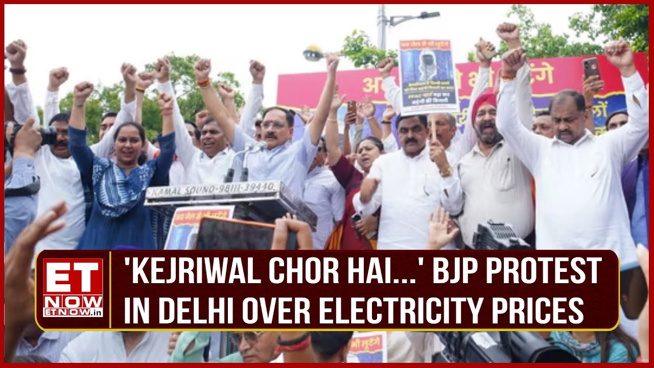 BJP Chief Detained During Electricity Price Hike Protest In Delhi By BJP, Slams AAP Government!