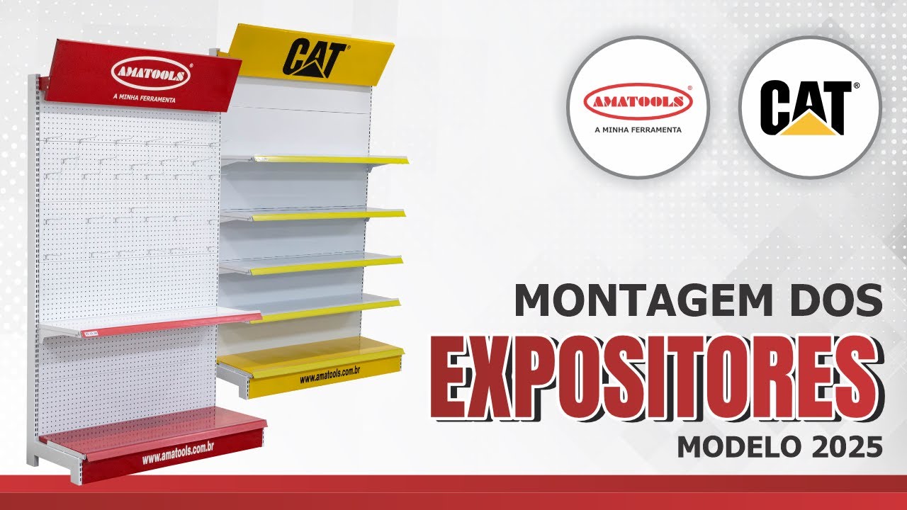 AMATOOLS - Montagem expositor de Chão modelo 2025