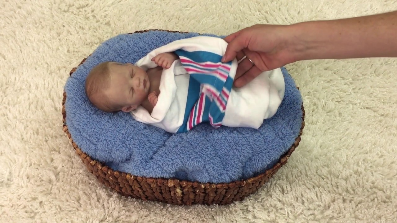 Silicone Reborn Baby Boy Hope, Full Body Micro Preemie