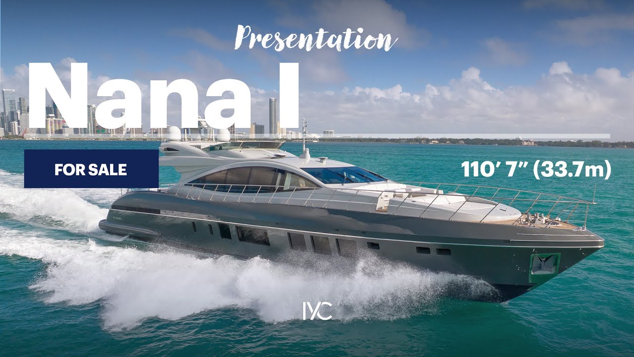 NANA I | Power & elegance aboard the 111' (34m) Mangusta open yacht | For sale with IYC
