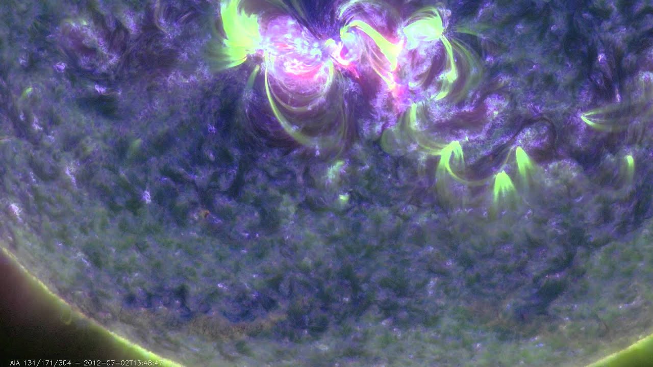 4 Flares w/ cont. ejecta-AR1515-2012/07/02 10:00-18:00 AIA 131/171/304A