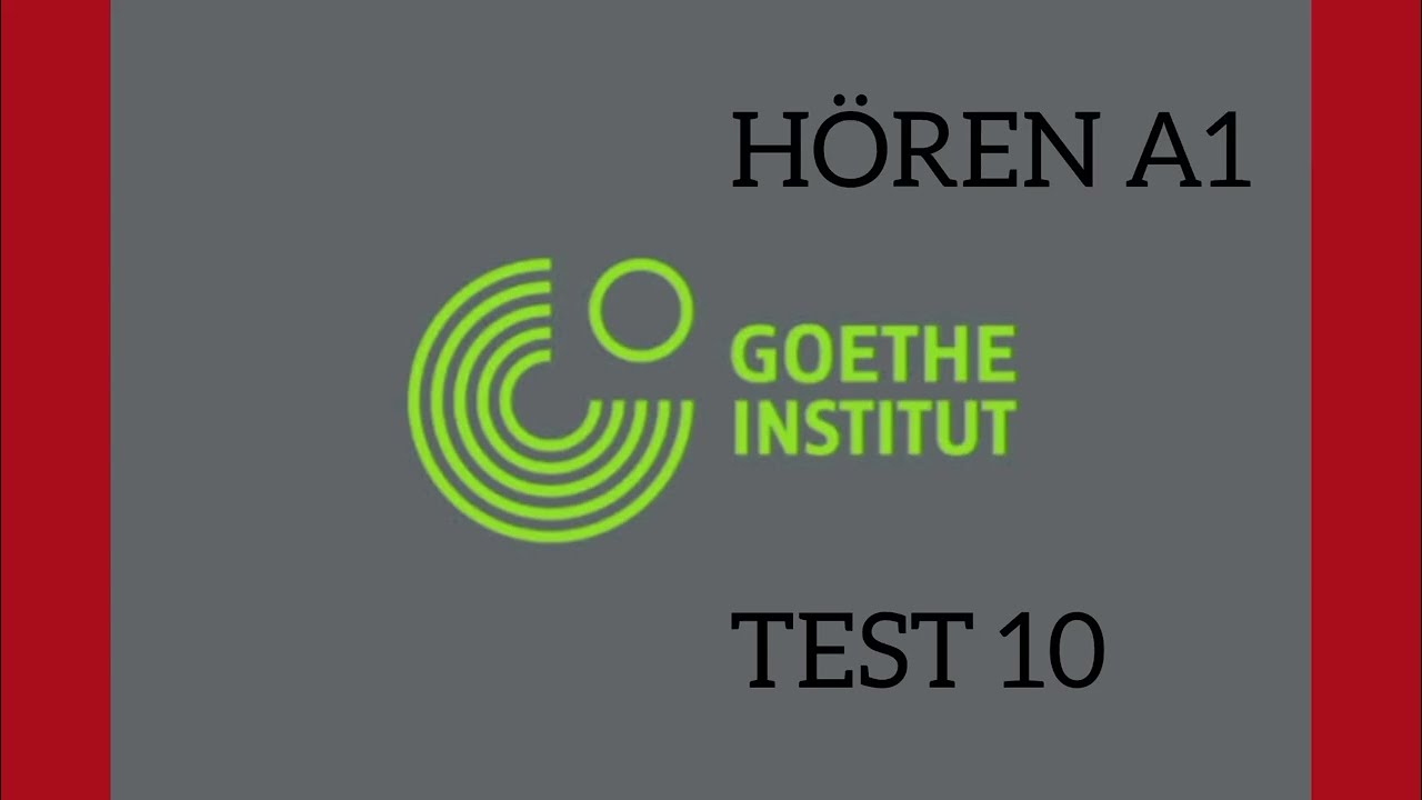 A1 hören prüfungen Goethe mit Lösung Part 10| German listening test for Beginners