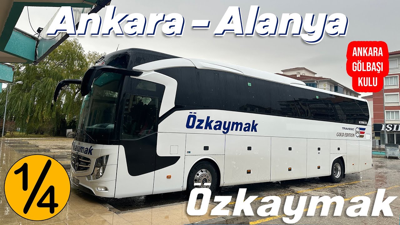 #313 YOĞUN YAĞIŞ ALTINDA / ÖZKAYMAK SEYAHAT / ANKARA - ALANYA OTOBÜS YOLCULUĞU 1.BÖLÜM