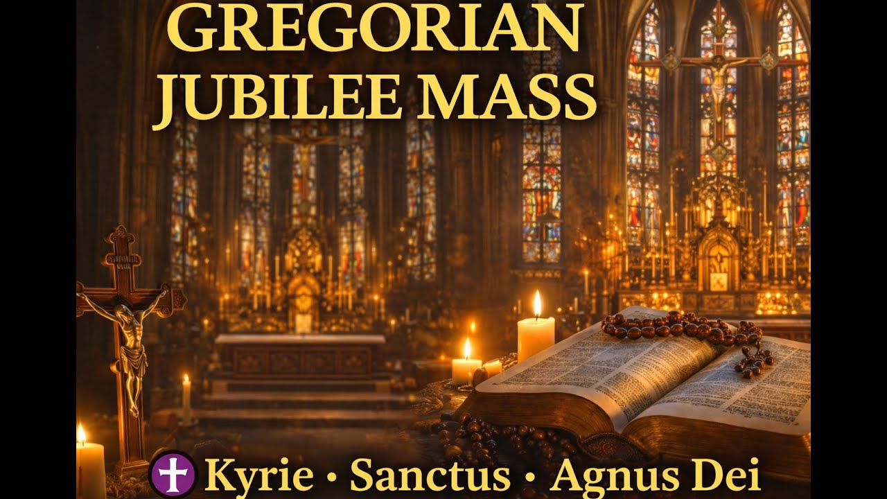 🔴 ✝️ Gregorian Jubilee Mass | Kyrie • Sanctus • Agnus Dei/Esta Missa Gregoriana Acalma a Alma