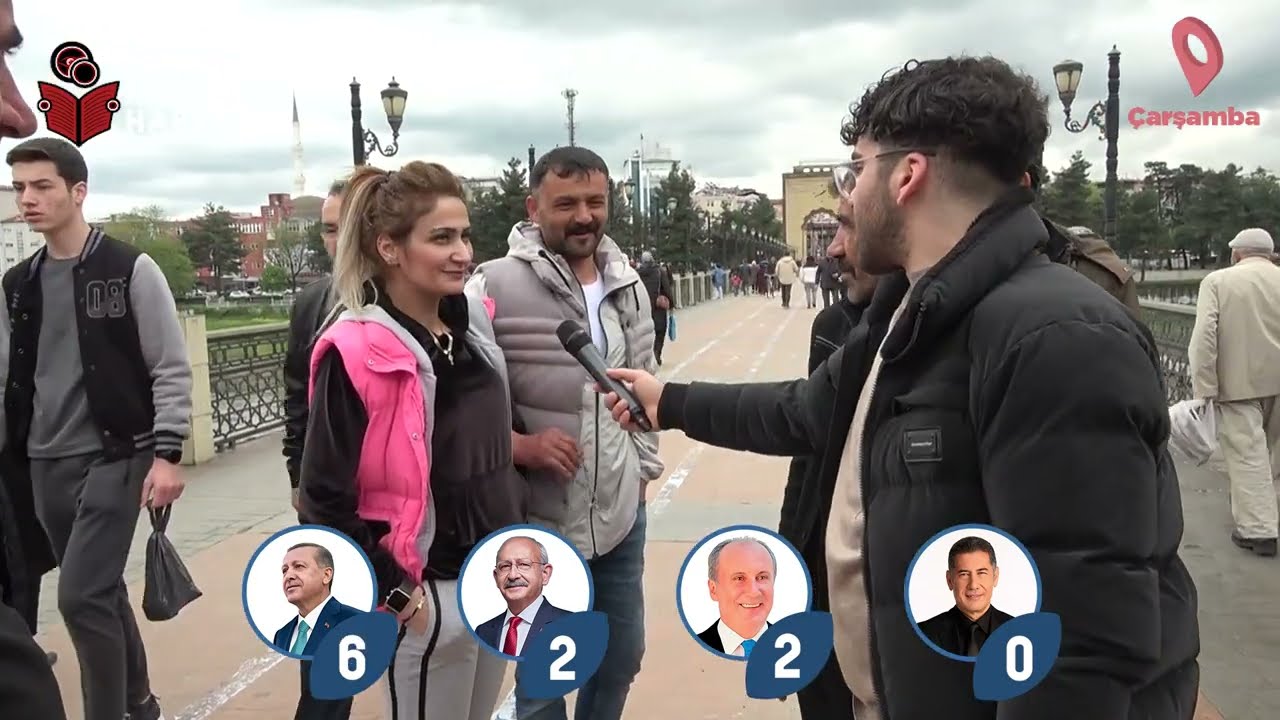 SAMSUN ÇARŞAMBA | 14 mayıs Cumhurbaşkanlığı seçim anketi sayaçlı - Sokak Röportajları