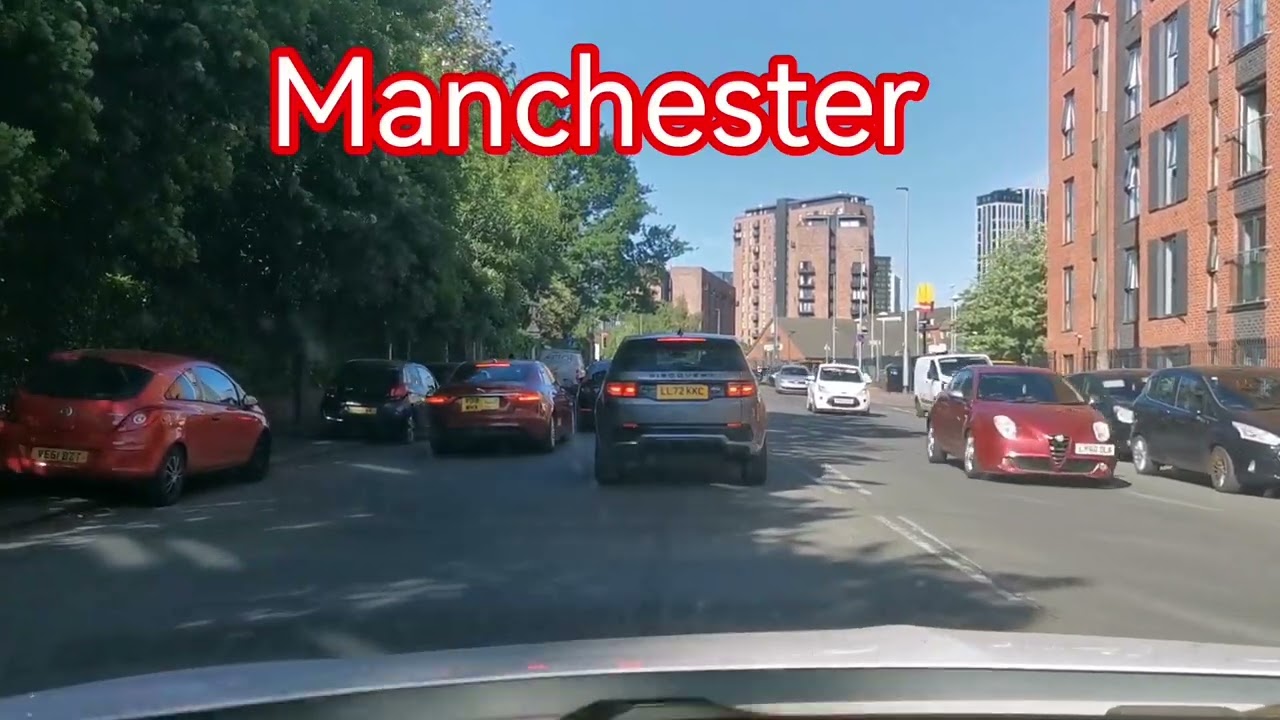 ♦️🌞❗Driving in Manchester 🌞♦️❗Salford🤩England 😀UK 🚘🛣️May 2025 ♦️🌞❗