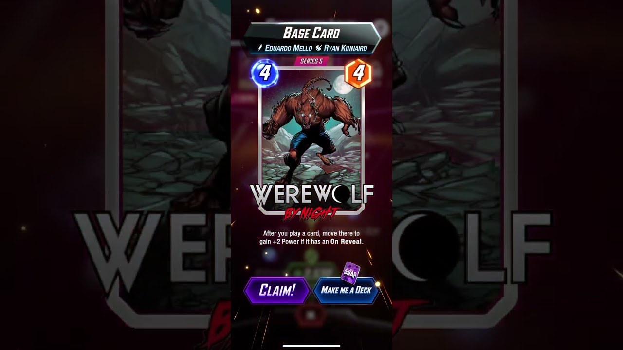 Marvel Snap! Spotlight Cache! Series 5 Card! #marvelsnap #spotlightcache #shorts