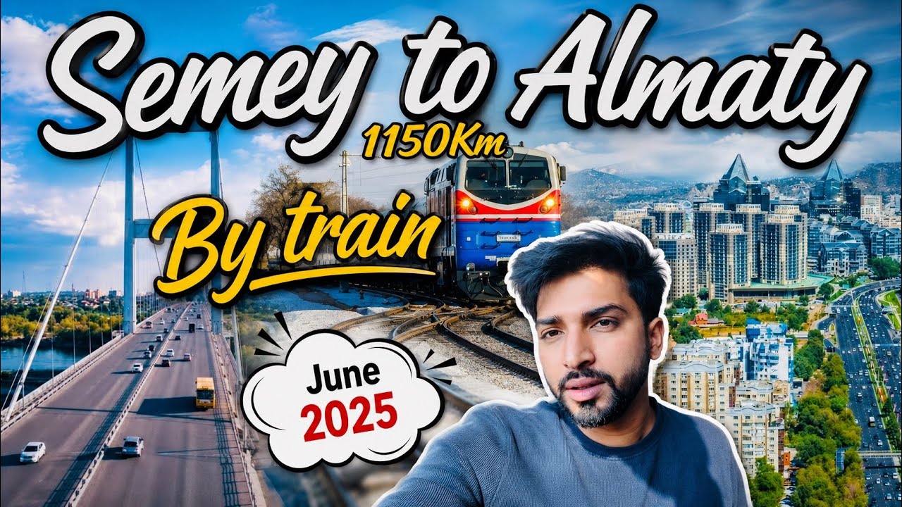 Semey to Almaty (1150 km) by  Train 🚂 |Travel| Kazakhsthan🇰🇿| #travel #trending #vlog  #mbbsabroad 