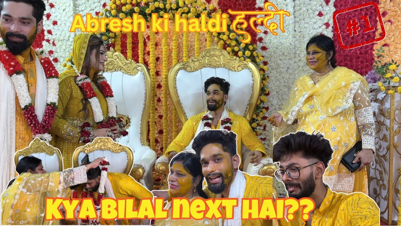 Abresh Ki haldi Ke Baad Bilal ki shadi Fix?😱| Haldi ki Rasam | Bhabi Dun rahe Devrani | AALTU FALTU|