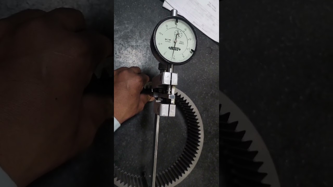 @Internal Gear teeth measure #machine