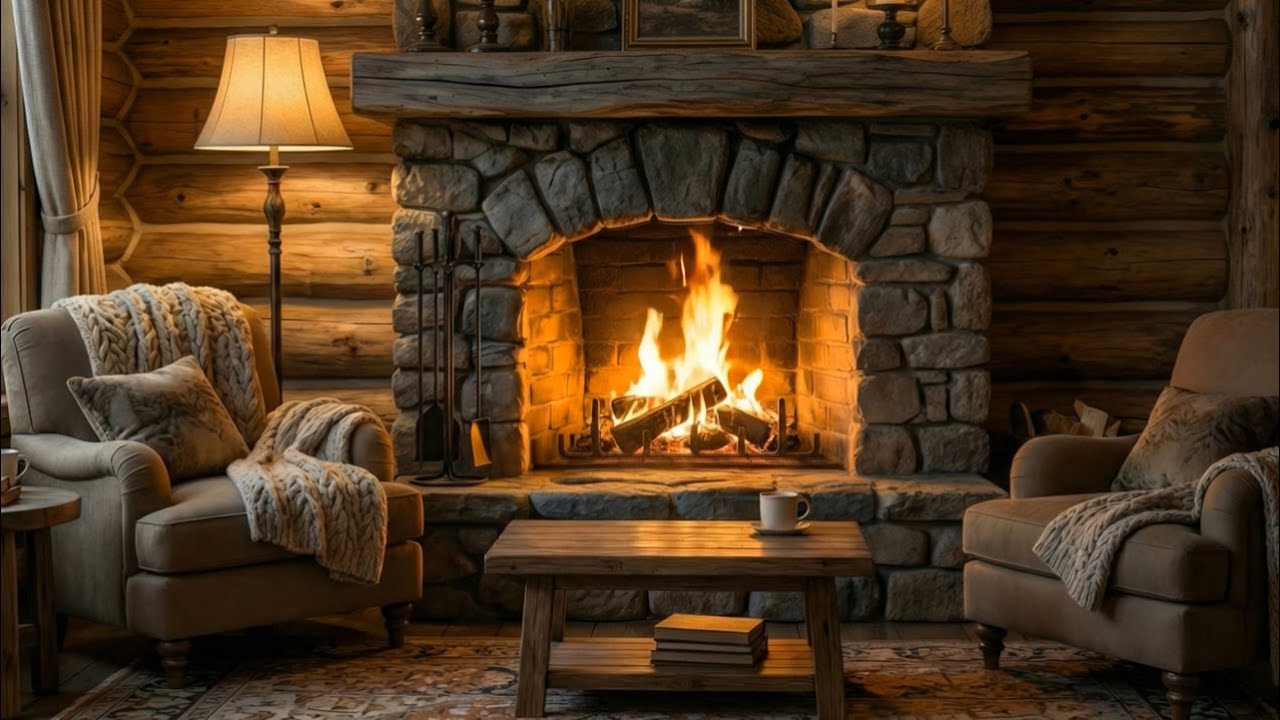 Crackling Fireplace Sounds | Cozy Fire Ambience for Sleep | 1 Hour | No Music