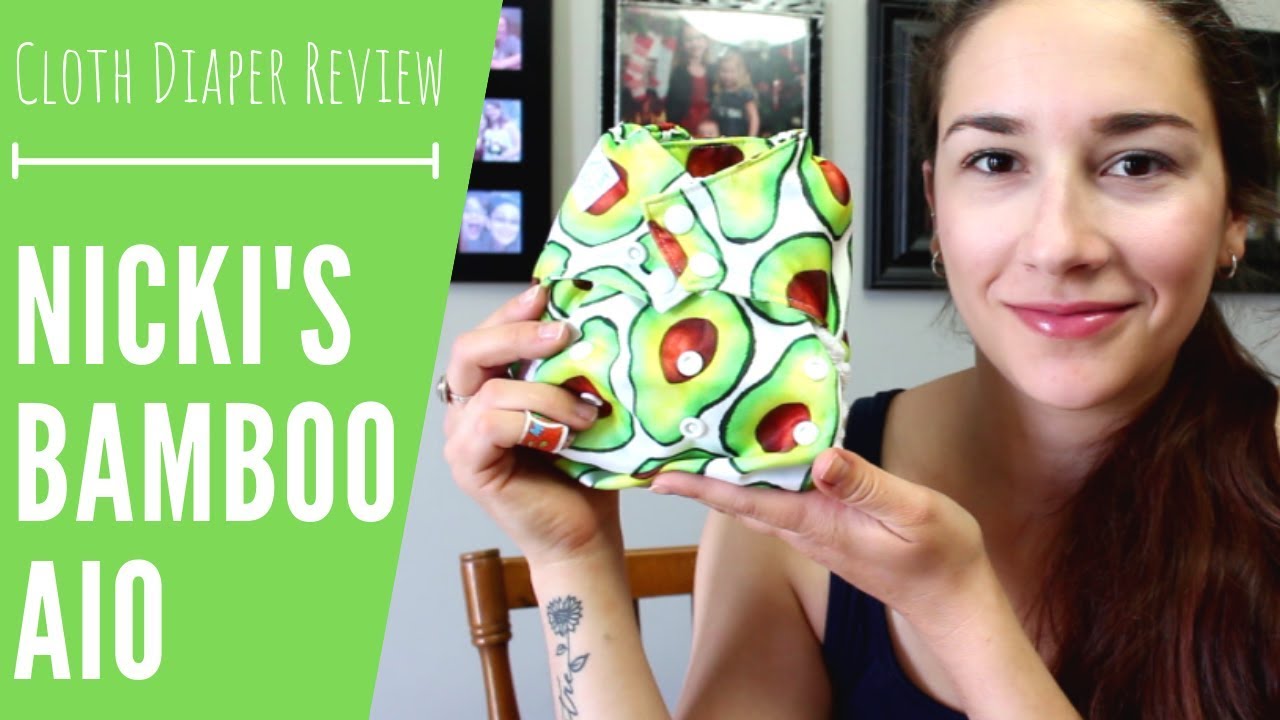 Nicki's Diapers Bamboo AIO Cloth Diaper Review + Demo on Two Toddlers