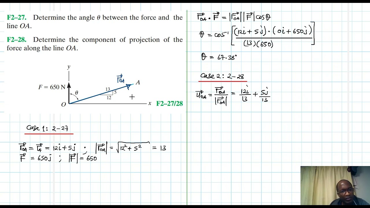 F2–27, F2–28 Force Vector (Chapter 2: Hibbeler Statics) Benam Academy