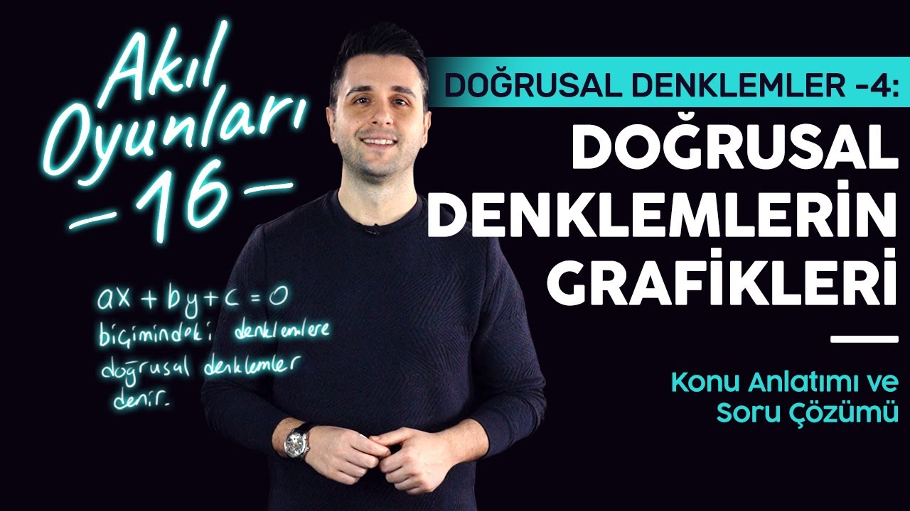 8. Sınıf Matematik Doğrusal Denklemler – 4: Doğrusal Denklemlerin Grafikleri, Lightboard ile Ders 16
