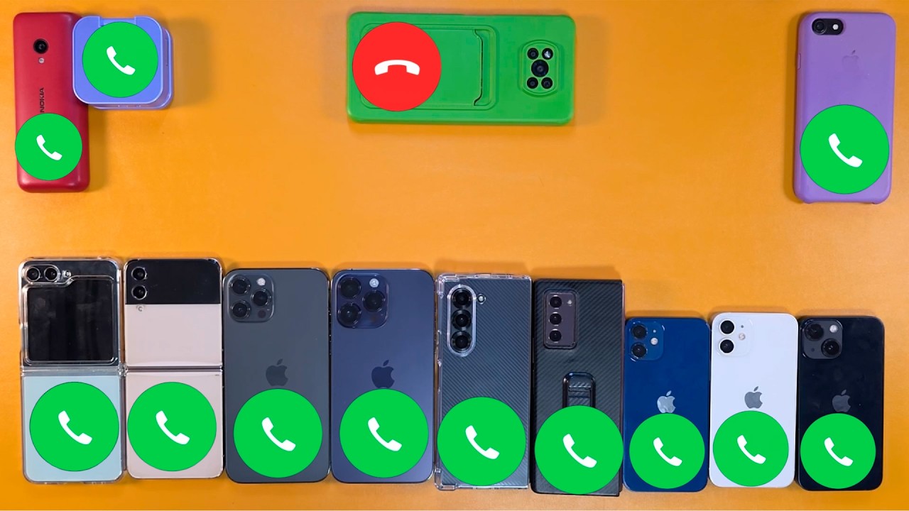 Угадайте, кто звонит? iPhone 14 Pro Max, Nokia 150, iPhone 12, 13 Mini, Samsung Z Fold 4, 6 Z Flip 4