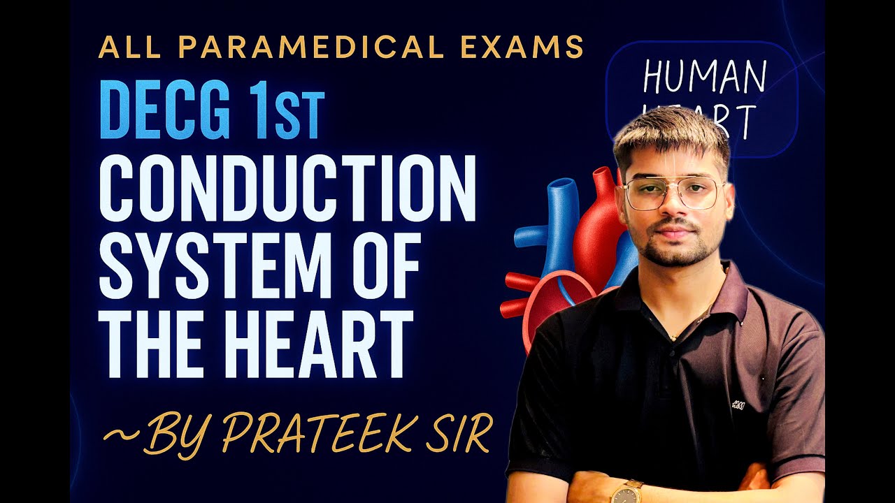 Conduction System of Heart | Easy Explanation with Diagram | DECG / ECG Basics