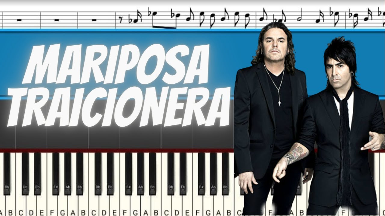 Maná - Mariposa Traicionera | Piano Tutorial | Midi