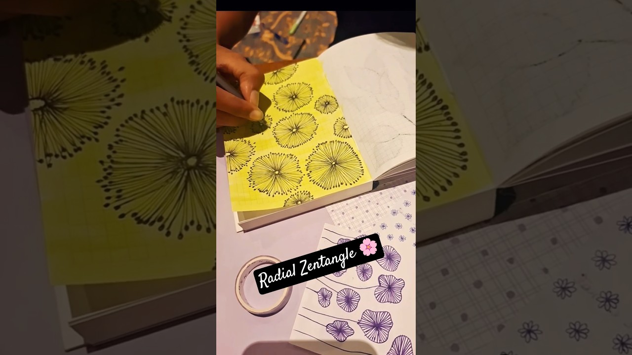 Zentangle floral pattern🌸 