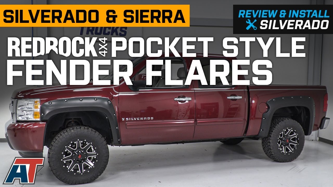 2007-2013 Silverado & Sierra 1500 RedRock 4x4 Pocket Style Fender Flares Review & Install