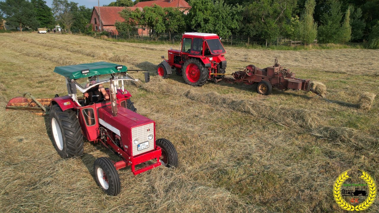 Belarus MTS 82 | Case IH | Kammschwader | HD Ballenpressen | Oldtimer | Youngtimer | Sound