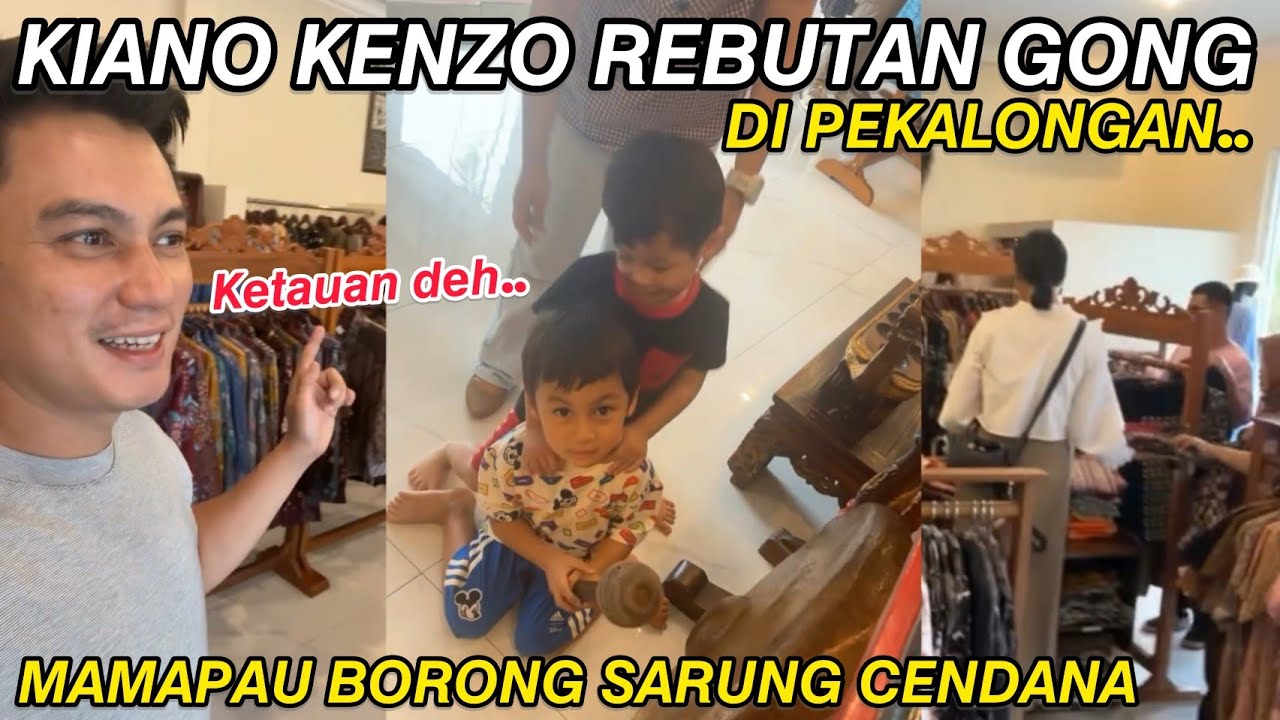 KENZO KIANO REBUTAN GONG PEKALONGAN.. PEGAWAI PABRIK SARUNG KERUMUNI 2JAGOAN PAPAWONG MAMAPAU BORONG