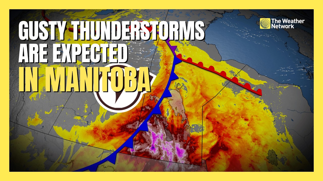 Gusty thunderstorms are expected Wednesday night in Manitoba | #forecast