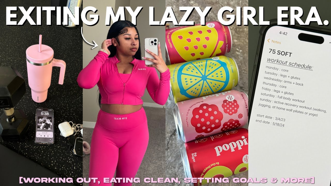 weekly vlog : exiting my lazy girl era | 75 soft challenge, gym, what i eat in a day + more