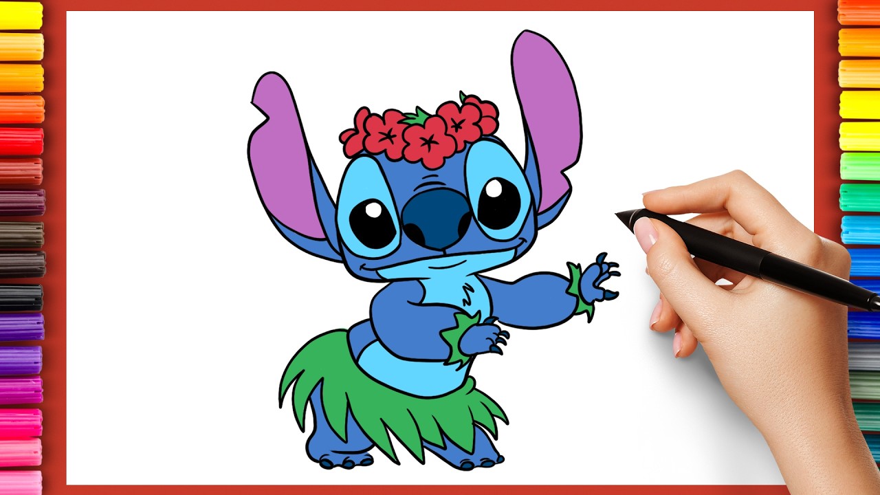 How to Draw STITCH 🎨 (This Is So Easy!)