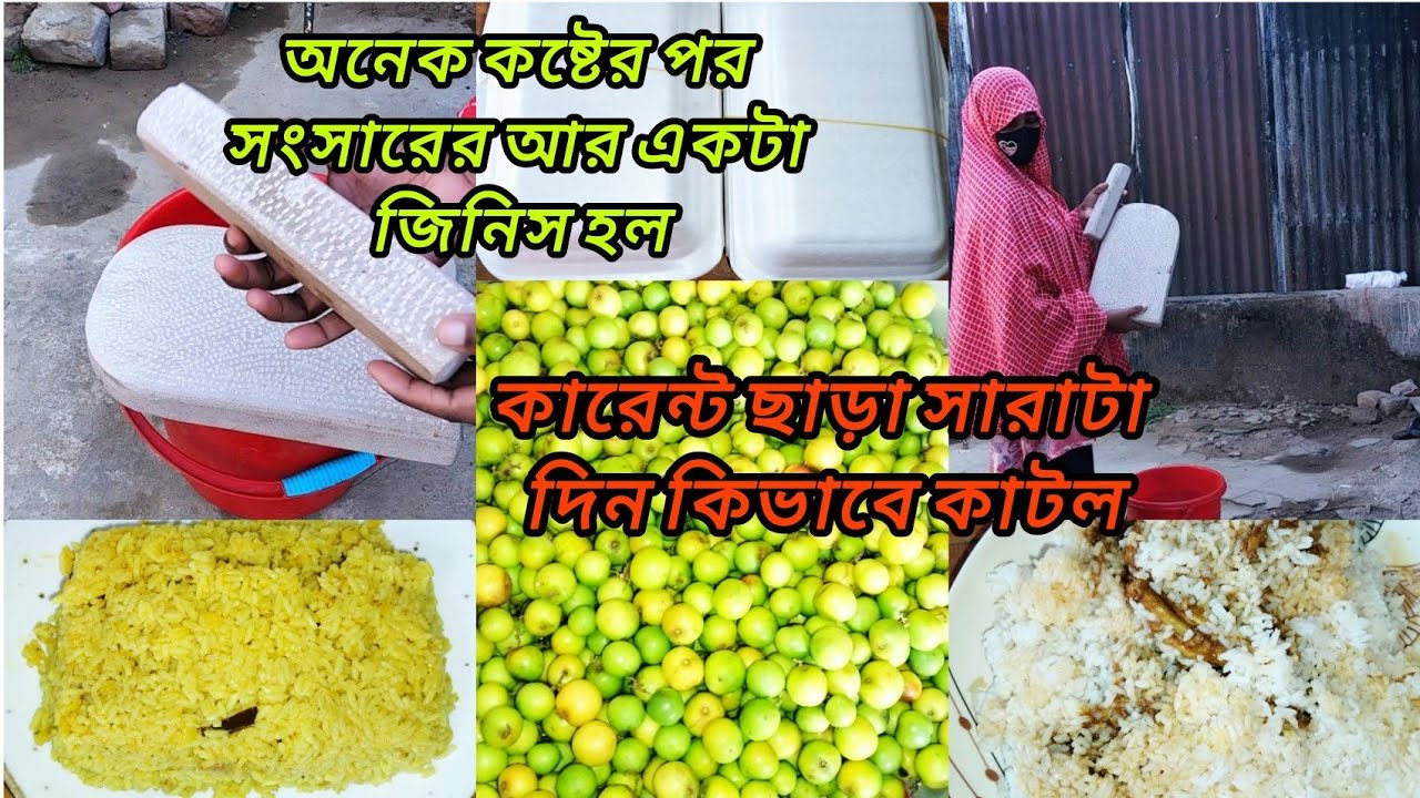 কারেন্ট ছাড়া সারাদিন কিভাবে কাটল/অনেক কষ্ট করার পর শখের জিনিসটা কি নেই ফেললাম||VillageLife/Mishu!!