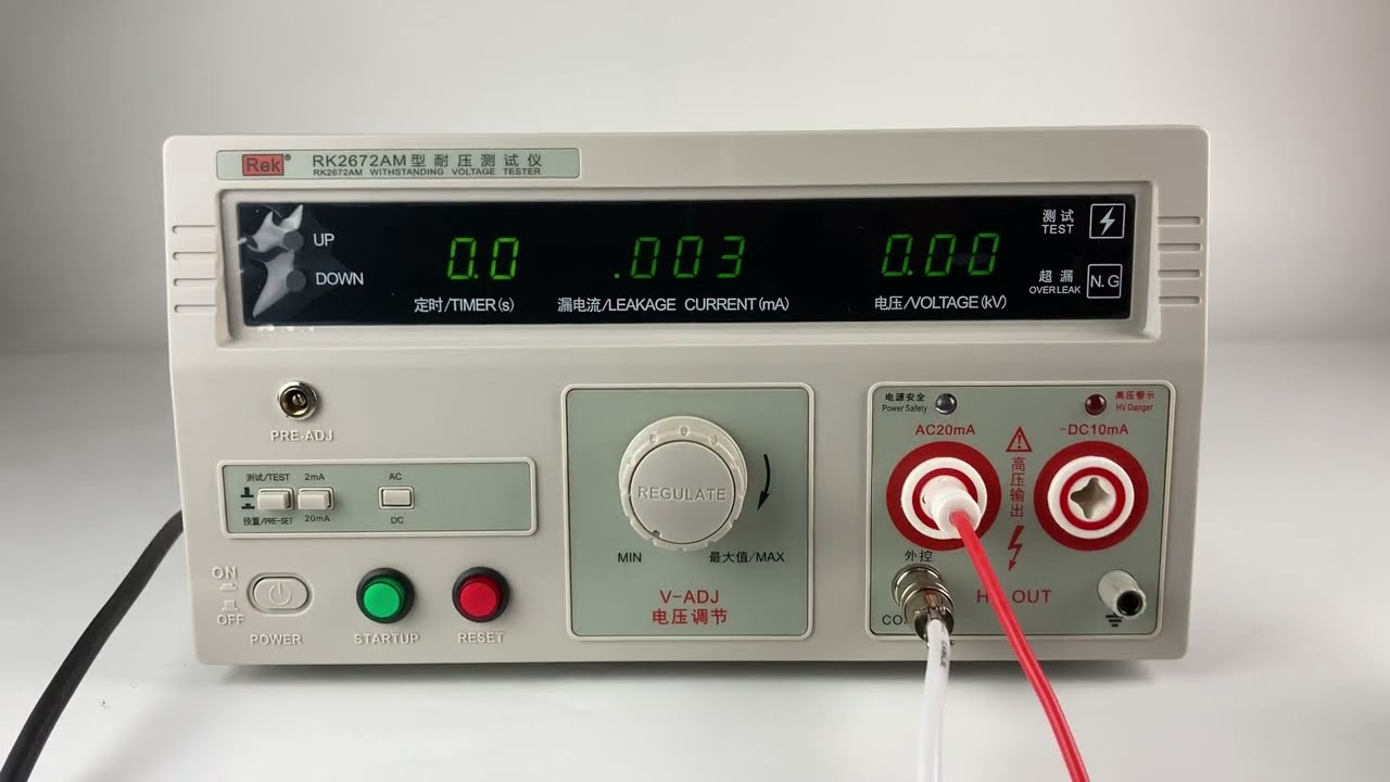 RK2672BM High Accuracy AC 5KV & AC 100mA Dielectric Withstand Voltage puncture tester